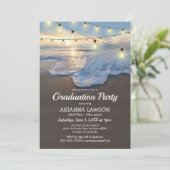 Ocean Beach Coastal 2025 Graduation Party Einladung (Stehend Vorderseite)