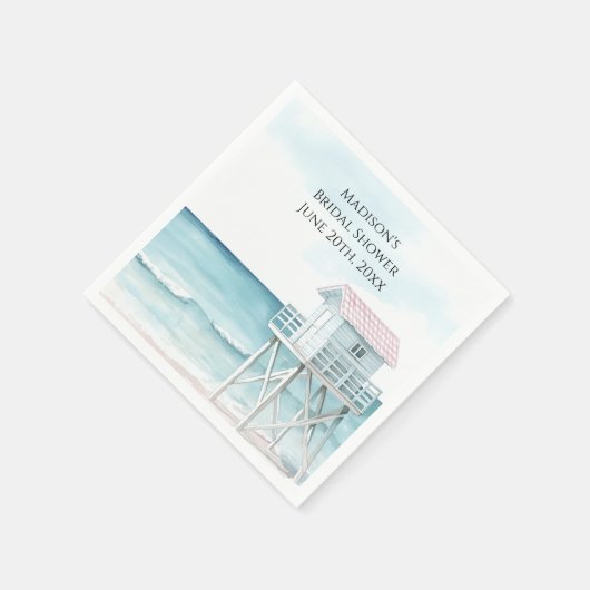 Ocean Beach Coastal Brautparty Serviette (Ecke)