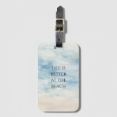Ocean Beach Coastal Gepäckanhänger (Vorderseite Vertikal)