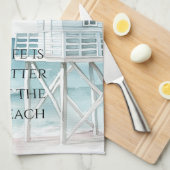 Ocean Beach Coastal Geschirrtuch (Viertel Falte)