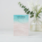 Ocean Beach Coastal Moderne Studie Earring Display Visitenkarte (Stehend Vorderseite)