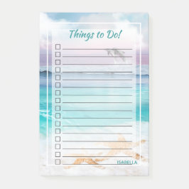 Ocean Beach Delphine und Starfish - Dinge zu tun Post-it Klebezettel