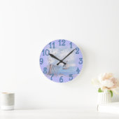 Ocean Beach Design Wall Clock Runde Wanduhr (Zuhause)