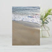 Ocean Beach Elegant All-in-One Hochzeit Einladung (Stehend Vorderseite)