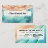 Ocean Beach Event Planning Party Visitenkarte (Vorne/Hinten)