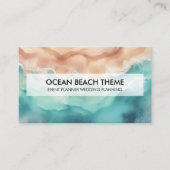Ocean Beach Event Planning Party Visitenkarte (Vorderseite)