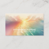 Ocean Beach Event Planning Partys Green Sun Visitenkarte (Vorderseite)