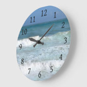 Ocean Beach Foto 65 Große Wanduhr (Winkel)
