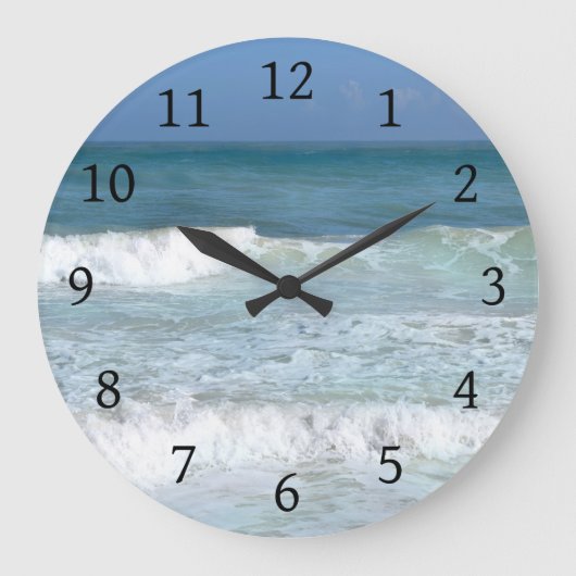 Ocean Beach Foto 65 Große Wanduhr (Vorderseite)