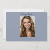 Ocean Beach Foto Feier des Lebens Dankeskarte (Rückseite)