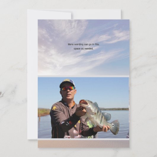 Ocean Beach Foto Gedenkkarte Beerdigung Service Ca Einladung (Rückseite)