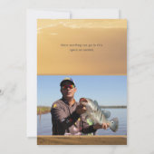 Ocean Beach Foto Gedenkkarte Beerdigung Service Ca Einladung (Rückseite)