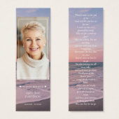 Ocean Beach Foto Gedenkstätte Beerdigung Gedicht L (Vorne & Hinten)