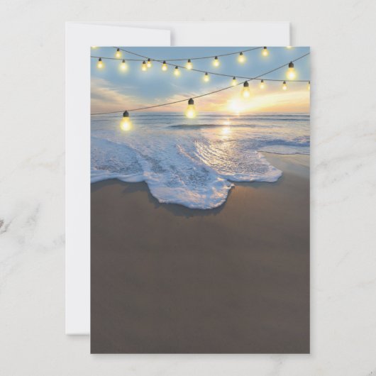 Ocean Beach Funeral | Feiern des Lebens Einladung (Rückseite)