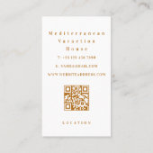 Ocean Beach Guest House Business Card Visitenkarte (Rückseite)