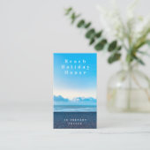 Ocean Beach Guest House Business Card Visitenkarte (Stehend Vorderseite)