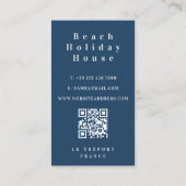 Ocean Beach Guest House Business Card Visitenkarte (Rückseite)