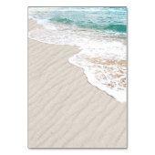 Ocean Beach Hearts mit Namen Tischnummer (Rückseite)