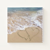 Ocean Beach Hearts Notizblock (Rückseite)