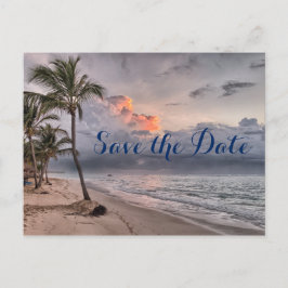 Ocean Beach Hochzeit Save the Date Ankündigungspostkarte