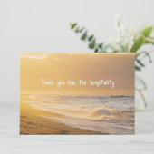 Ocean Beach Hospitality Danke Karte (Stehend Vorderseite)