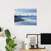 Ocean Beach Isaiah 41:10 Print Poster (Heimbüro)