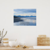 Ocean Beach Isaiah 41:10 Print Poster (Küche)