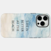 Ocean Beach Küste Case-Mate iPhone Hülle (Rückseite (Horizontal))