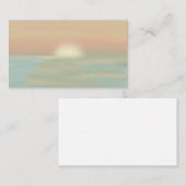 Ocean Beach Landschaftlich Sunset Life Coach Visit Visitenkarte (Vorne/Hinten)