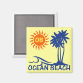 Ocean Beach Magnet (Vorderseite/Rückseite)