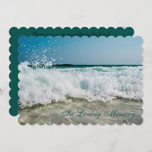 Ocean Beach Memorial zur Ankündigung (Vorne/Hinten)