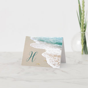 Ocean Beach mit Monogram Letter H