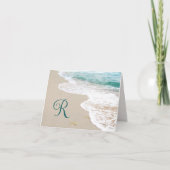 Ocean Beach mit Monogram Letter R (Vorderseite)