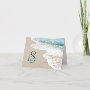 Ocean Beach mit Monogram Letter S