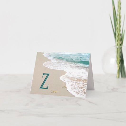 Ocean Beach mit Monogram Letter Z (Vorderseite)
