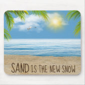 Ocean Beach mit Palm Fronds Mousepad (Vorne)