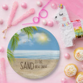 Ocean Beach mit Seagull-Papierplatte Pappteller (Party)