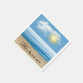 Ocean Beach mit Sunshine Napkins Serviette (Ecke)