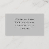 Ocean Beach Muscheln Sea Pflanze Kelp Seetang Visitenkarte (Rückseite)