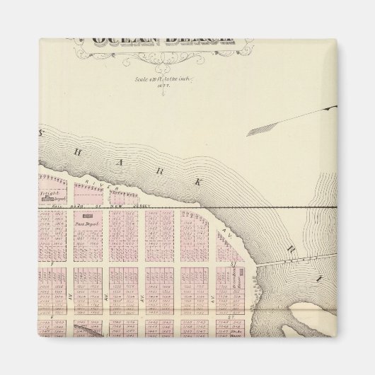 Ocean Beach, New Jersey Magnet (Vorne)