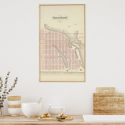 Ocean Beach, New Jersey Poster (Küche)