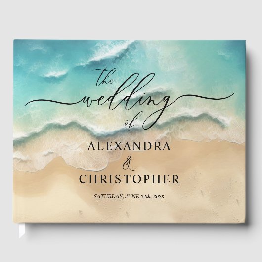 Ocean Beach Niedlich Signature Summer Guest Gästebuch (Vorderseite)