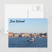 Ocean Beach, NY Postkarte (Vorne/Hinten)