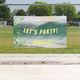 Ocean Beach Party Outdoor Celebration Banner