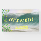 Ocean Beach Party Outdoor Celebration Banner (Horizontal)