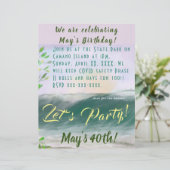 Ocean Beach Party Stationery Flyer Einladung Briefbogen (Stehend Vorderseite)