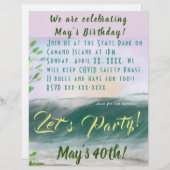 Ocean Beach Party Stationery Flyer Einladung Briefbogen (Vorne/Hinten)