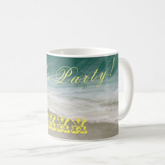 Ocean Beach Party Tasse Geschenk (VorderseiteRechts)