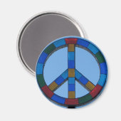 Ocean Beach Peace Sign Magnet (Vorderseite/Rückseite)