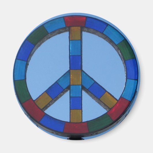 Ocean Beach Peace Sign Magnet (Vorne)